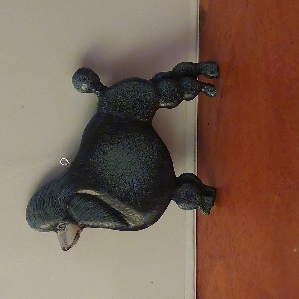 Wooden Poodle Ornament
